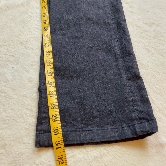 Per Se Carlisle Karen Stretch Blue Denim Jean Straight Leg Button Detail Size 8 - Picture 7 of 12